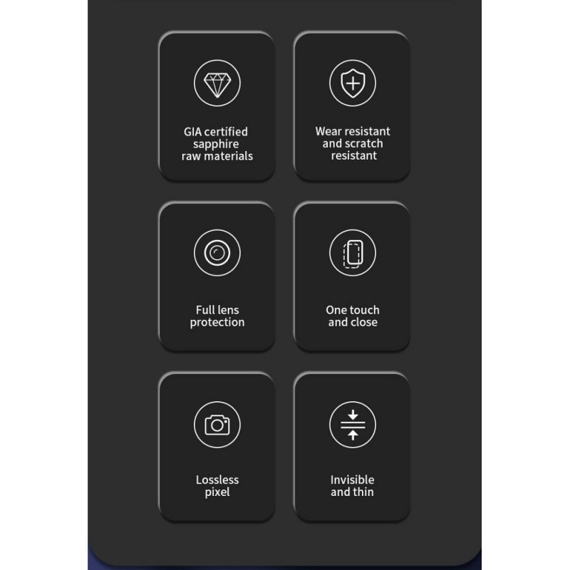 Γυαλί Προστασίας X-ONE Sapphire Camera Armor iPhone14 Pro/14 Pro Max  AntiCrash
