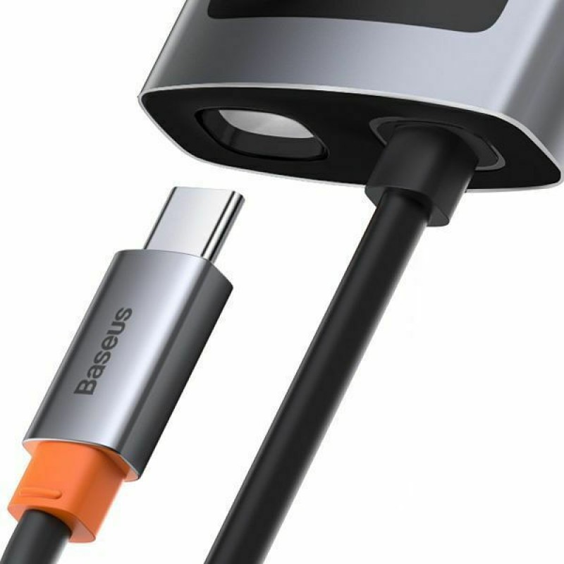 Αντάπτορας Baseus Hub 4in1 Baseus Metal Gleam Series, USB-C to USB 3.0 + USB 2.0 + HDMI + USB-C PD