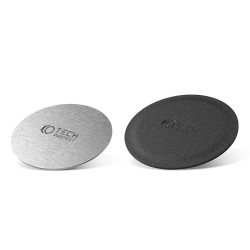 Ανταλλακτικές Μαγνητικές Πλάκες Tech-Protect Metalplate For Magnetic Car Mount (2 τμχ) Black & Silver