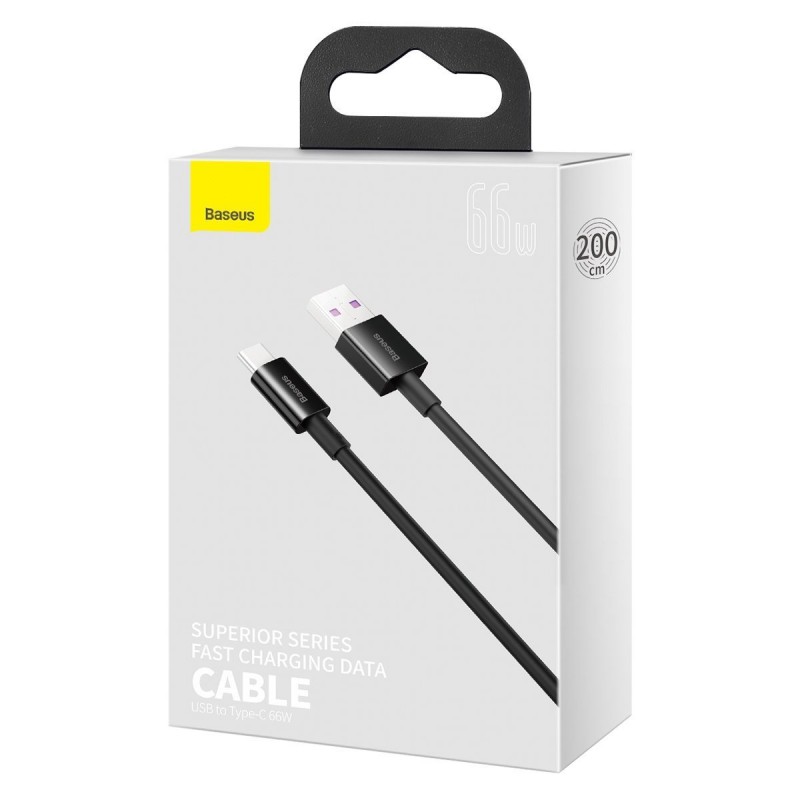 Καλώδιο Data Baseus Superior Series CATYS-A01 USB to USB-C 2m 66w Black