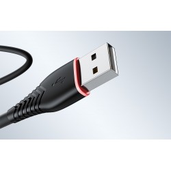 Καλώδιο Data Vipfan Anti-Break X01 USB to Lightning 1m (X01LT) Black
