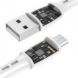 Καλώδιο Data Vipfan Racing X05 USB to Micro 1m (X01LT) White