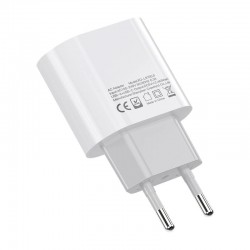 Φορτιστής Ταξιδιού XO L97 1x USB & 1x USB-C White
