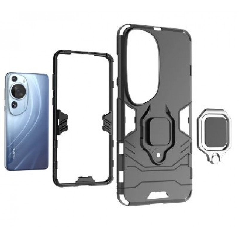 Θήκη Ring Armor Magnetic Stand Huawei Huawei P60 Pro Shockproof Black