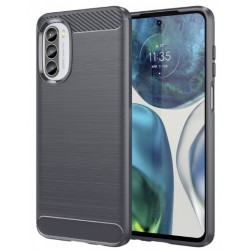 Θήκη Forcell TPU Carbon Fiber Brushed Moto G52 Black