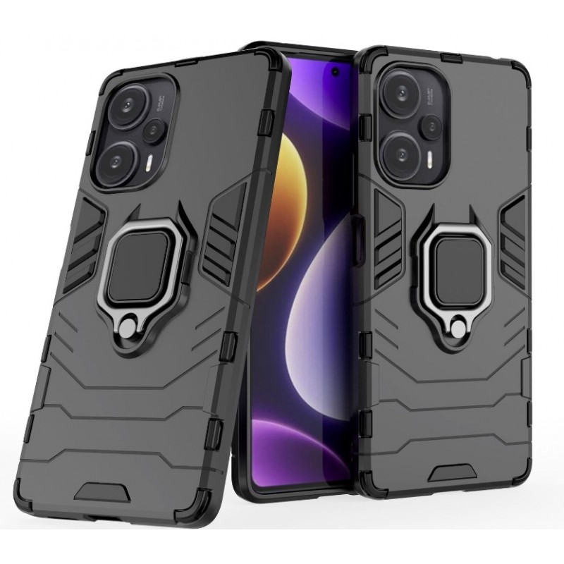 Θήκη Ring Armor Magnetic Stand Xiaomi Redmi 14C / Poco C75 Shockproof Black