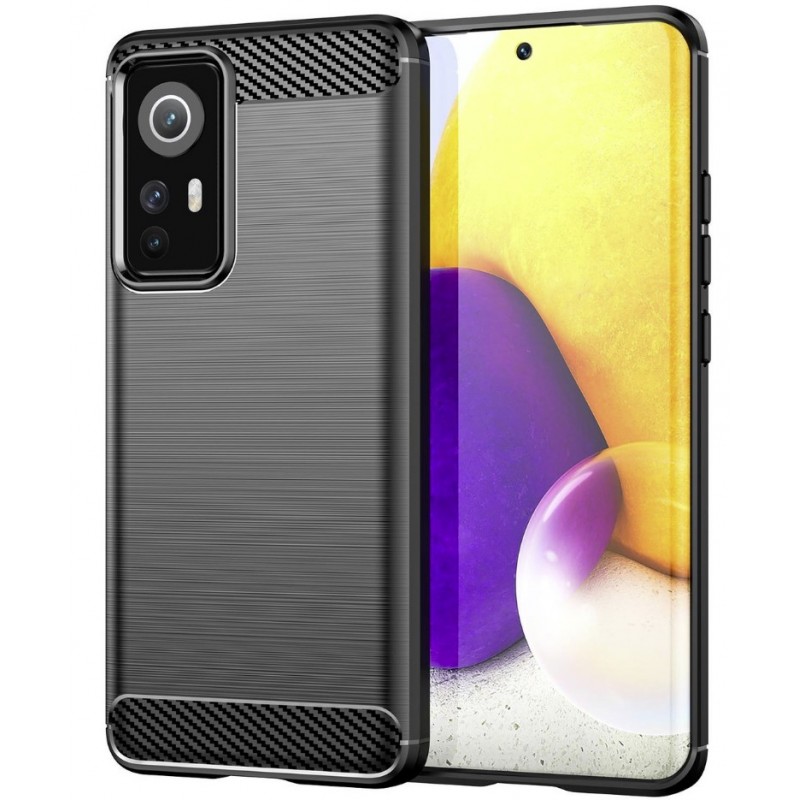 Θήκη Forcell TPU Carbon Fiber Brushed Xiaomi Redmi Note 12s Black