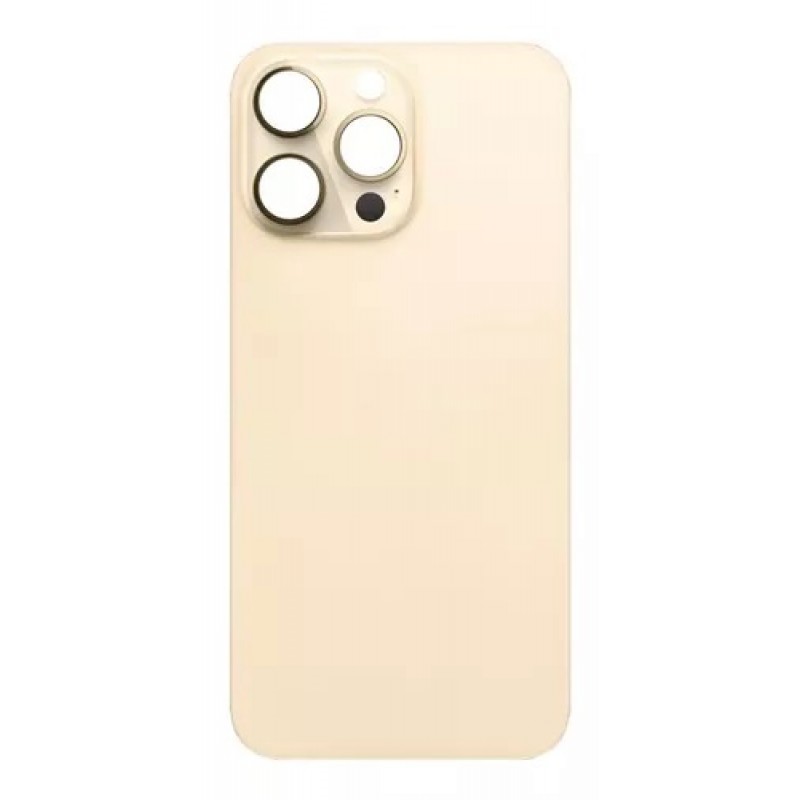 Καπάκι Μπαταρίας  με Αυτοκόλλητη Ταινία Apple iPhone 14 Pro Max (6.7") Back Cover Glass Gold