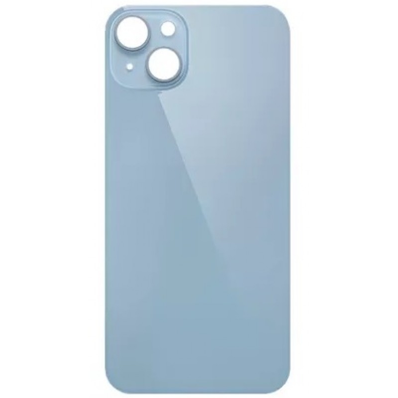 Καπάκι Μπαταρίας  με Αυτοκόλλητη Ταινία Apple iPhone 14 (6.1") Back Cover Glass Blue