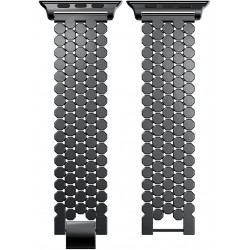 Ανταλλακτικό λουράκι QuickFit Stainless Steel Fish Scale Type Apple Watch 1/2/3/4/5/6/SE/7/8/Ultra (42/44/45/49mm) Black