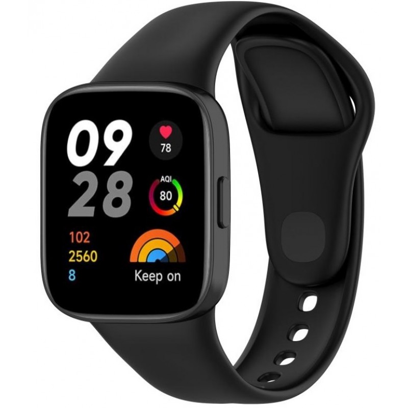 Ανταλλακτικό λουράκι Xiaomi Redmi Watch 3 Silicone Black