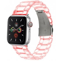Ανταλλακτικό λουράκι QuickFit Ceramic Clear/Pink για Samsung Galaxy Watch3(45mm)/Watch(46mm)/Huawei Watch 3 (46mm)/ Watch 3 Pro (48mm)/GT 2/Pro/Honor GS Pro/Amazfit GTR 3 (46mm)/GTR 3 Pro/GTR(47mm)/ Stratos 3(48mm) (22mm)