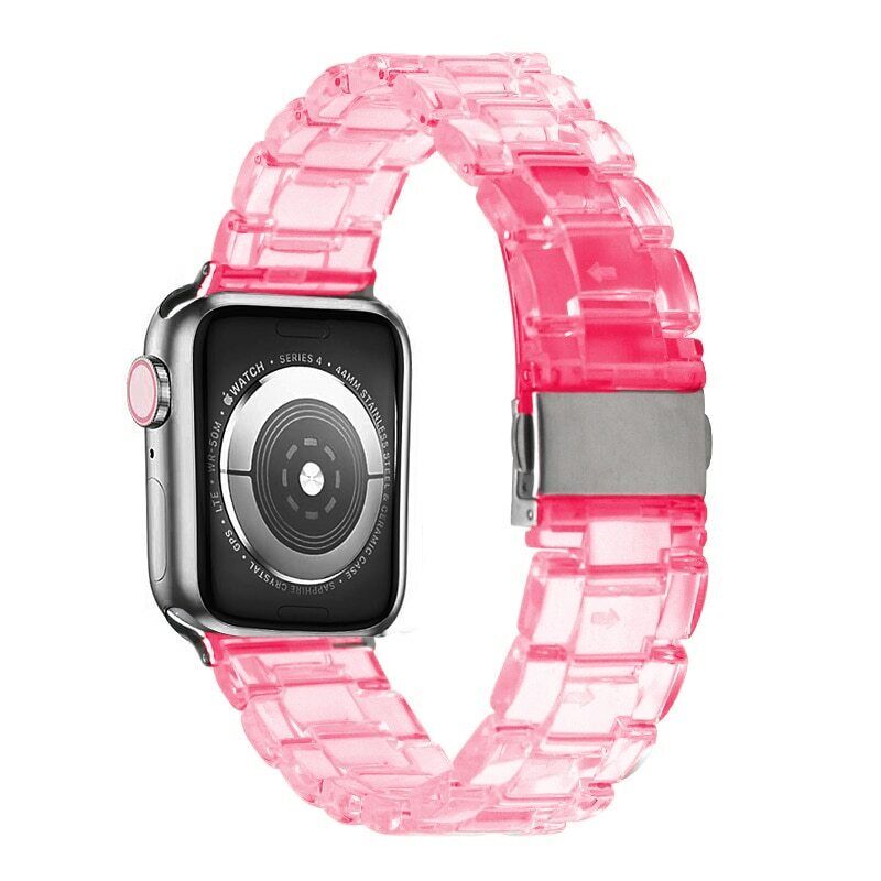 Ανταλλακτικό λουράκι QuickFit Ceramic Clear/Pink για Samsung Galaxy Watch3(45mm)/Watch(46mm)/Huawei Watch 3 (46mm)/ Watch 3 Pro (48mm)/GT 2/Pro/Honor GS Pro/Amazfit GTR 3 (46mm)/GTR 3 Pro/GTR(47mm)/ Stratos 3(48mm) (22mm)