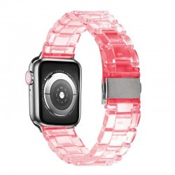 Ανταλλακτικό λουράκι QuickFit Ceramic Clear/Pink για Samsung Galaxy Watch3(45mm)/Watch(46mm)/Huawei Watch 3 (46mm)/ Watch 3 Pro (48mm)/GT 2/Pro/Honor GS Pro/Amazfit GTR 3 (46mm)/GTR 3 Pro/GTR(47mm)/ Stratos 3(48mm) (22mm)