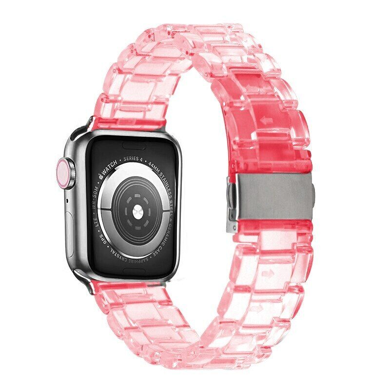 Ανταλλακτικό λουράκι QuickFit Ceramic Clear/Pink για Samsung Galaxy Watch3(45mm)/Watch(46mm)/Huawei Watch 3 (46mm)/ Watch 3 Pro (48mm)/GT 2/Pro/Honor GS Pro/Amazfit GTR 3 (46mm)/GTR 3 Pro/GTR(47mm)/ Stratos 3(48mm) (22mm)