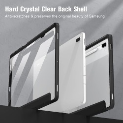 Θήκη  Smartcase Hybrid Samsung Galaxy Tab S7+ Plus/S8+ Plus/S7 FE 12.4 Black