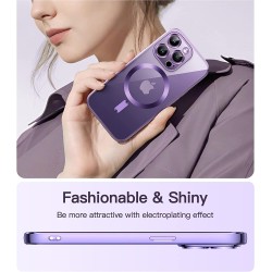 Θήκη TPU Soft Electro Plating with MagSafe Apple iPhone 14 Pro (6.1") Purple