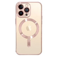 Θήκη  TPU Soft Electro Plating with MagSafe Apple iPhone 14 Pro Max (6.7") Rose Gold
