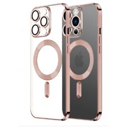 Θήκη  TPU Soft Electro Plating with MagSafe Apple iPhone 14 Pro Max (6.7") Rose Gold