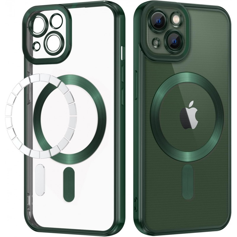 Θήκη TPU Soft Electro Plating with MagSafe Apple iPhone 14 Pro (6.1") Green