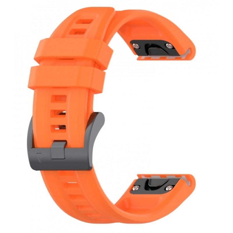Ανταλλακτικό λουράκι QuickFit Garmin Fenix 3/5x/3HR/5X Plus/6x/6x Pro/7x / 8 (51mm) Smoothband Orange (26mm) 