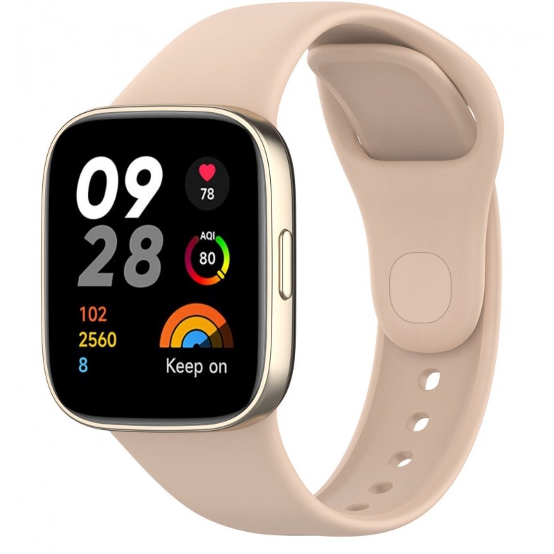 Ανταλλακτικό λουράκι Xiaomi Redmi Watch 3 Active / Lite Silicone Ivory