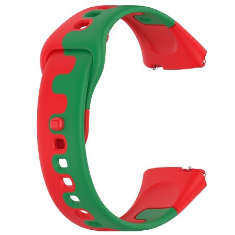 Ανταλλακτικό λουράκι Xiaomi Redmi Watch 3 Active / Lite Silicone Red/Green