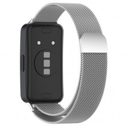 Ανταλλακτικό λουράκι Huawei Band 8 / 9 / 10 Milanese Silver 