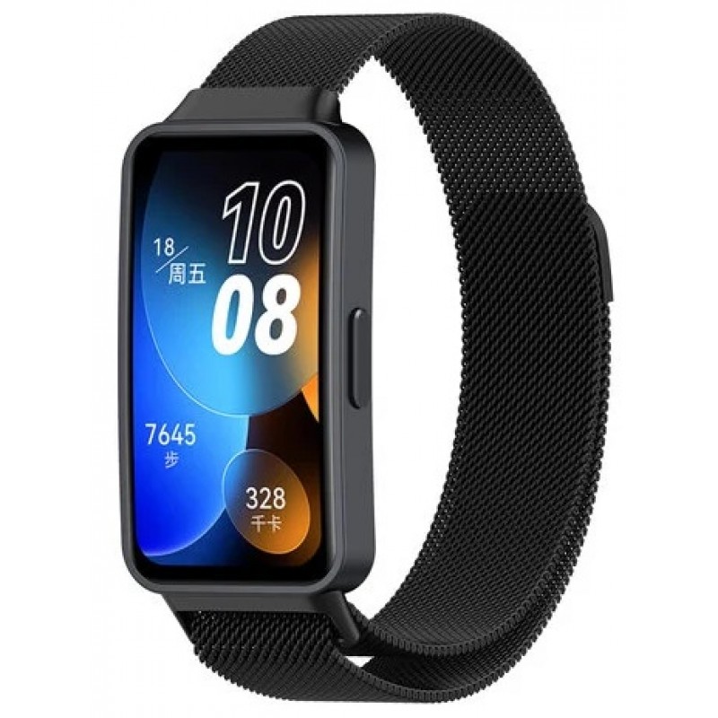 Ανταλλακτικό λουράκι Huawei Band 8 / 9 / 10 Milanese Βlack