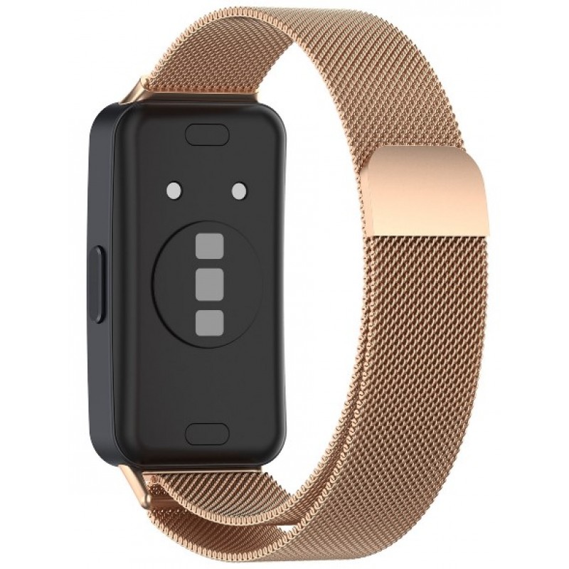 Ανταλλακτικό λουράκι Huawei Band 8 / 9 / 10 Milanese Rose Gold
