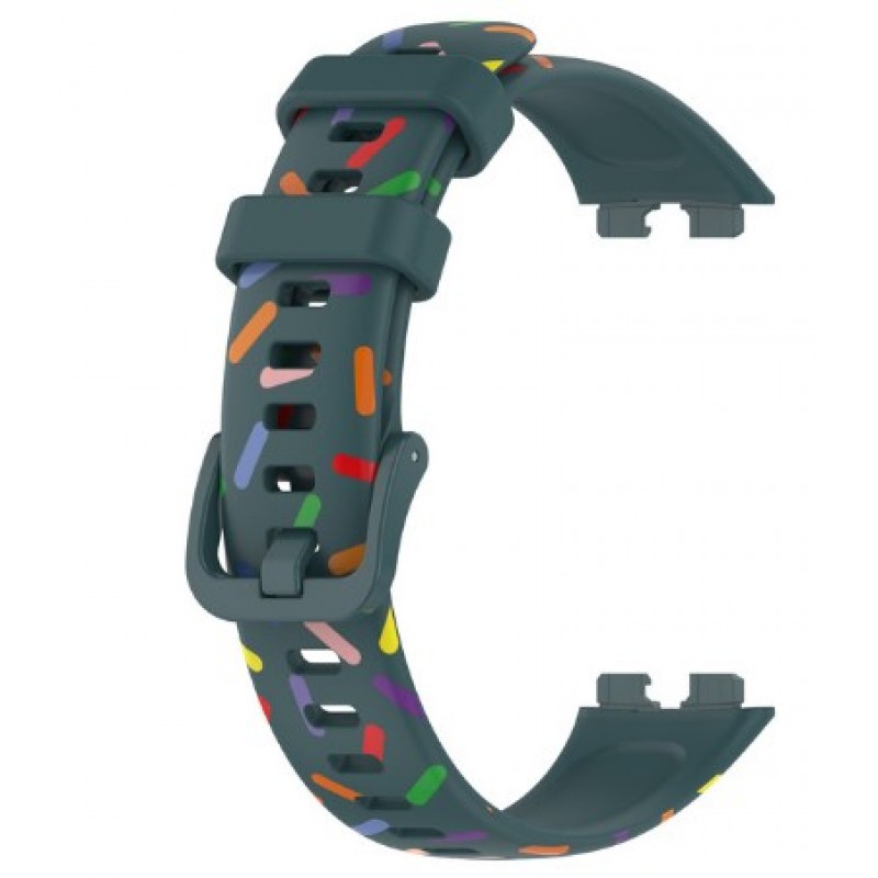Ανταλλακτικό λουράκι Huawei Band 8 / 9 / 10 Smoothband Colorfull Green 