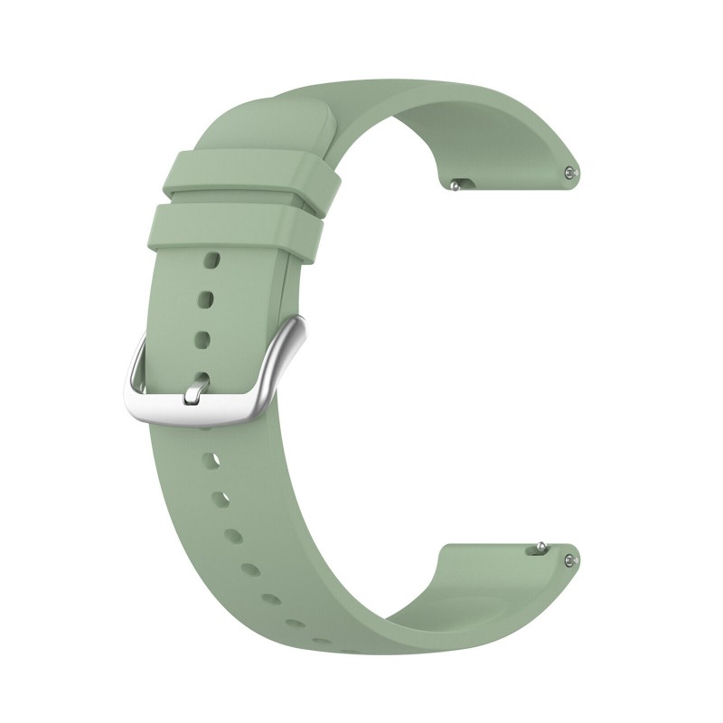 Ανταλλακτικό λουράκι QuickFit Silver Buckle Lake Green για Samsung Galaxy Watch3(45mm)/Watch(46mm)/Xiaomi Haylou LS05/Amazfit GTR(47mm)/2e(46mm)/Stratos 2/3/Mi Watch(46mm)/Huawei GT/Active/GT 2/Pro/Honor GS Pro/Magic/2(46mm) (22mm)