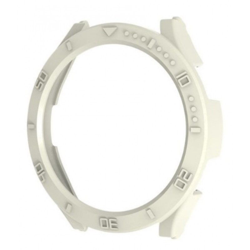 Θήκη PC Half Cover with Scale Samsung Galaxy Watch6 (44mm) Ivory White