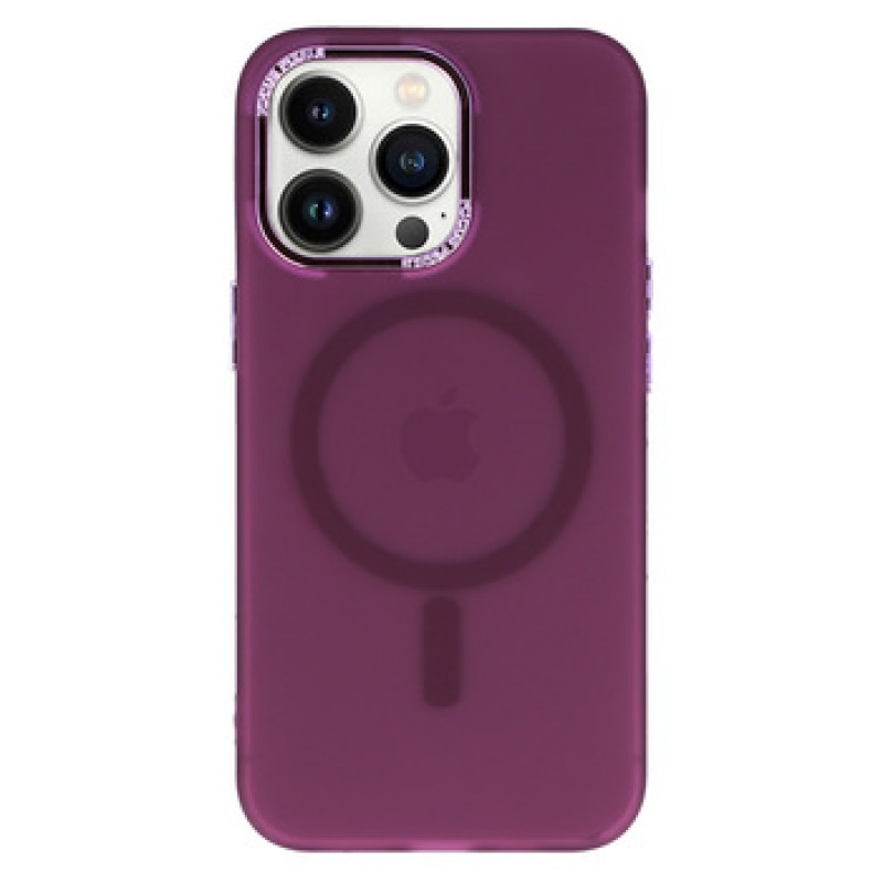 Θήκη Magnetic Frosted Silicone Case Apple iPhone 11 (6.1") Purple