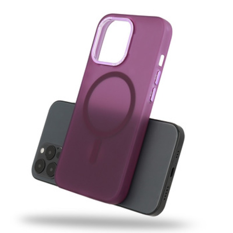 Θήκη Magnetic Frosted Silicone Case Apple iPhone 11 (6.1") Purple