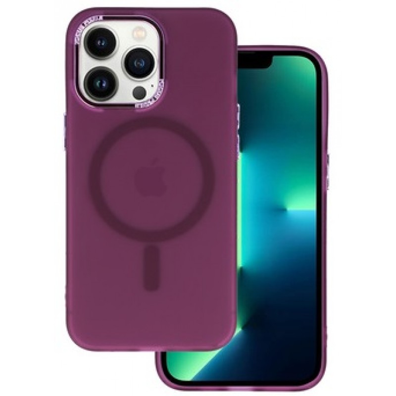 Θήκη Magnetic Frosted Silicone Case Apple iPhone 11 (6.1") Purple