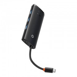 Baseus Hub 5-port USB-C to HDMI USB3.0x3 PD HUB Black (WKQX080201) Baseus Hub 5-port USB-C to HDMI USB3.0x3 PD HUB Black (WKQX080201)