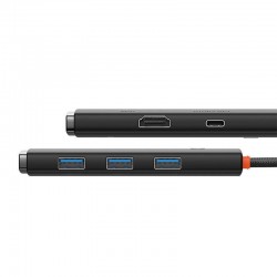 Baseus Hub 5-port USB-C to HDMI USB3.0x3 PD HUB Black (WKQX080201) Baseus Hub 5-port USB-C to HDMI USB3.0x3 PD HUB Black (WKQX080201)