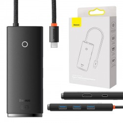 Baseus Hub 5-port USB-C to HDMI USB3.0x3 PD HUB Black (WKQX080201) Baseus Hub 5-port USB-C to HDMI USB3.0x3 PD HUB Black (WKQX080201)