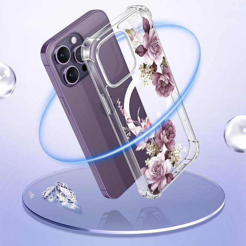 Θήκη Tech-Protect MagMood MagSafe Apple iPhone 13 Pro (6.1") White Daisy