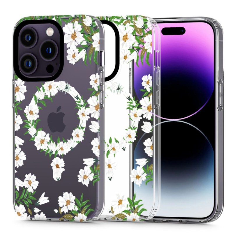 Θήκη Tech-Protect MagMood MagSafe Apple iPhone 13 Pro (6.1") White Daisy