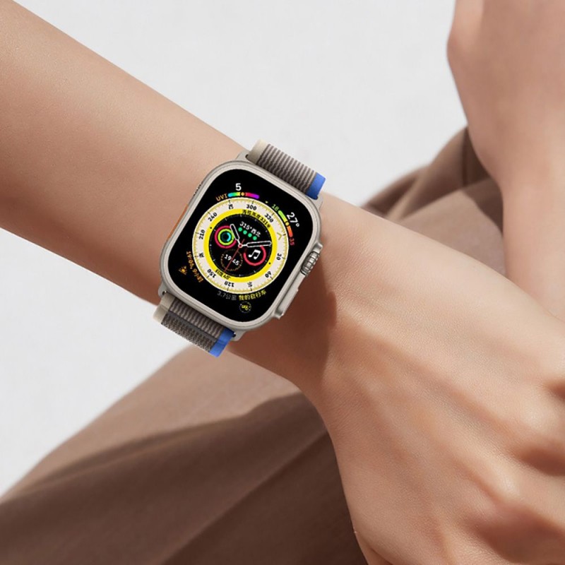Ανταλλακτικό λουράκι QuickFit Tech-Protect Nylon  Apple Watch 1/2/3/4/5/6/SE/7/8/Ultra (42/44/45/49mm) Black/Orange