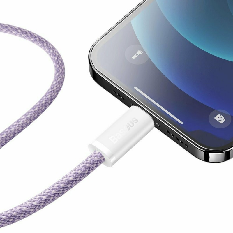 Καλώδιο Data Baseus Dynamic Series CALD000105 Type-C to Lightning 2m Purple (PD20W)