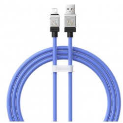 Καλώδιο Baseus Coolplay Fast Charging USB-A to Lightning 2.4A 1m Purple (CAKW000403)