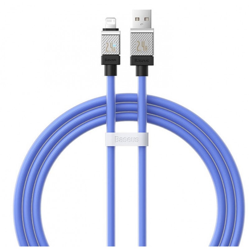Καλώδιο Baseus Coolplay Fast Charging USB-A to Lightning 2.4A 1m Purple (CAKW000403)