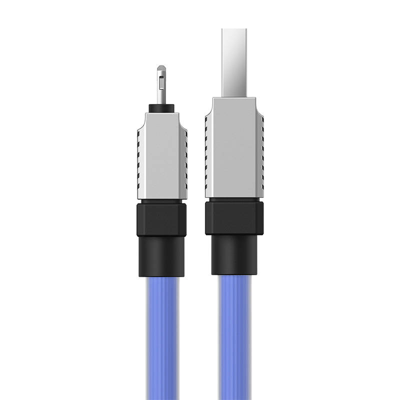Καλώδιο Baseus Coolplay Fast Charging USB-A to Lightning 2.4A 1m Purple (CAKW000403)