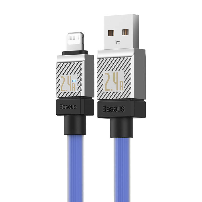 Καλώδιο Baseus Coolplay Fast Charging USB-A to Lightning 2.4A 1m Purple (CAKW000403)