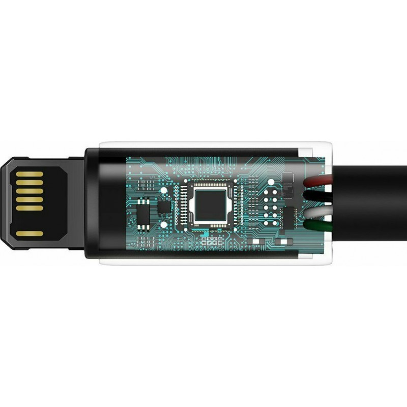 Καλώδιο Φόρτισης Baseus Cable Tungsten PD USB-A to Lightning Super Charge 2.4A 1m Black (CALWJ-01)
