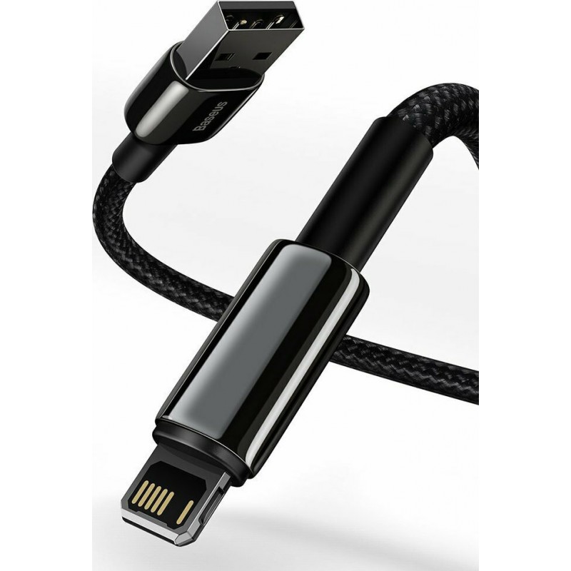 Καλώδιο Φόρτισης Baseus Cable Tungsten PD USB-A to Lightning Super Charge 2.4A 1m Black (CALWJ-01)