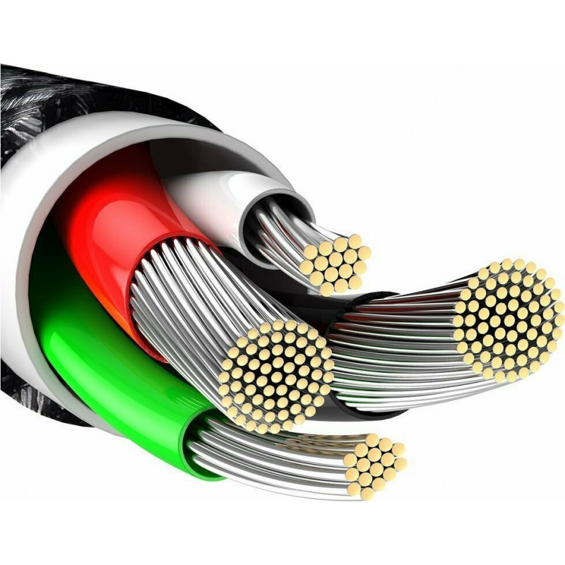 Καλώδιο Φόρτισης Baseus Cable Tungsten PD USB-A to Lightning Super Charge 2.4A 1m Black (CALWJ-01)